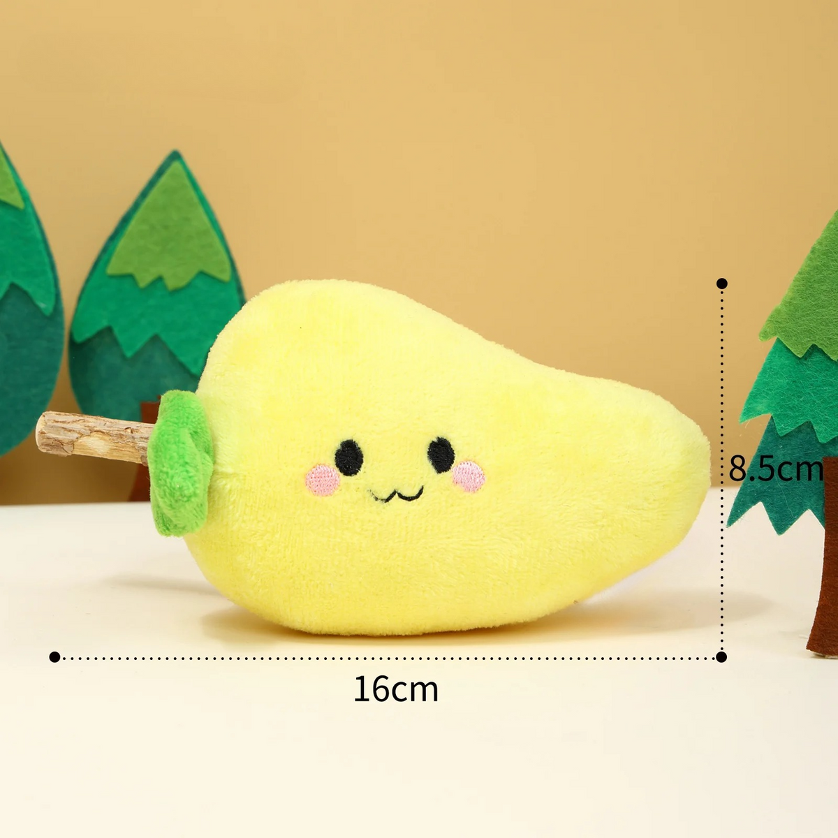 Moo - Smiling-Face Pattern Food-Shaped Cat Toy