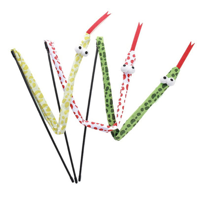 Moo - Big-Eyed Snake Wand Cat Toy