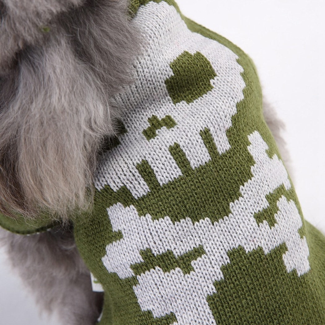 Halloweek - Halloween Skeleton Pattern Pet Sweater