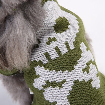 Halloweek - Halloween Skeleton Pattern Pet Sweater