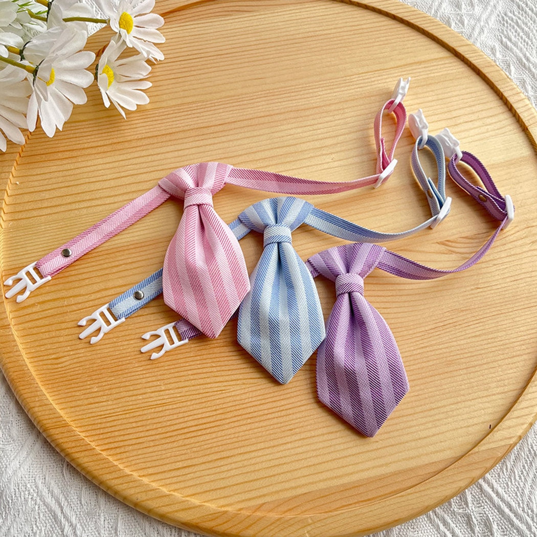 Mokka - British Style Tie Accent Cat Collar