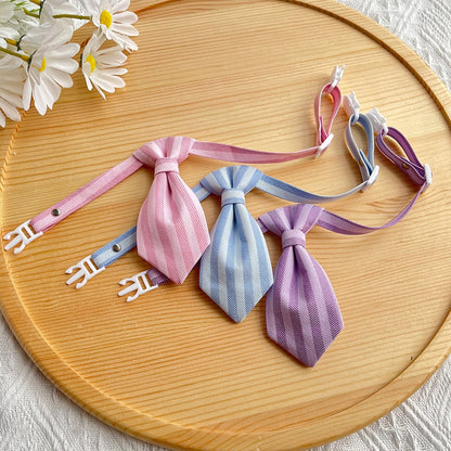 Mokka - British Style Tie Accent Cat Collar