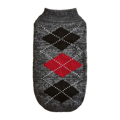 Ozzie - Color Block High Neck Dog Sweater