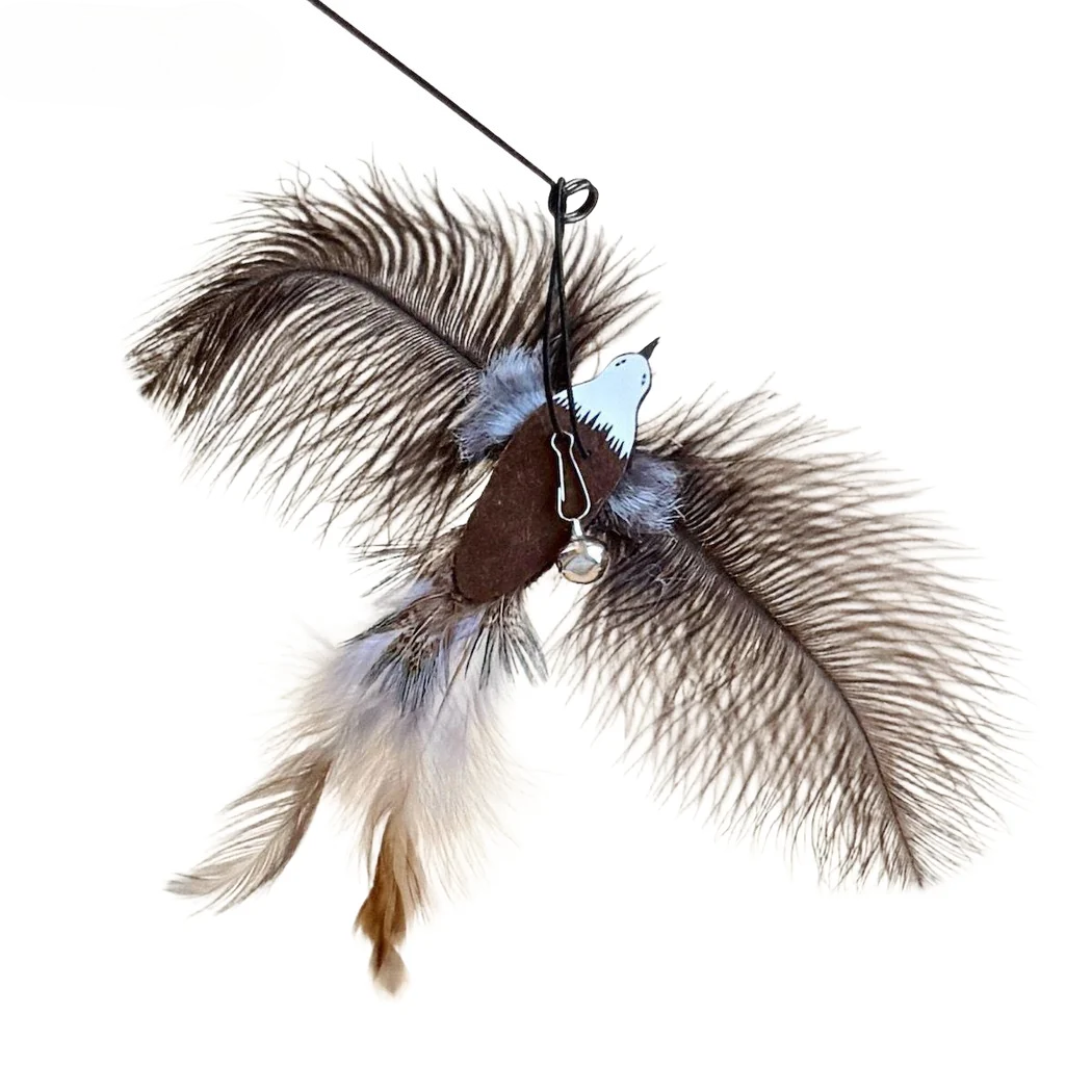 Moo - Bird Feather Cat Wand Attachment Refill Toy