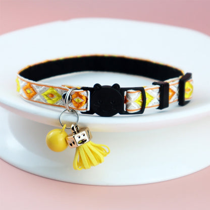 Mokka - Embroidered Pattern Decorative Cat Collar