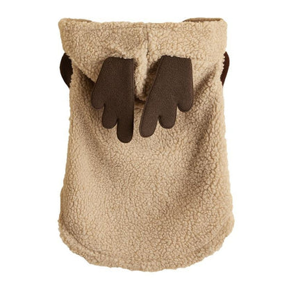 Christmoo - Christmas Hooded Antler Plush Pet Costume Vest