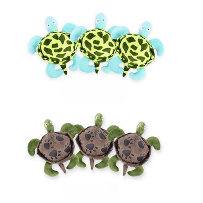 Petkin - Plush Sound Turtle Dog Toy for Small Medium Dog