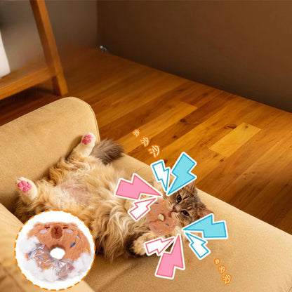 Moo - Animal Donut Plush Cat Toy