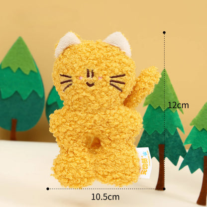 Petkin - Curly-Pile Animal Character Dog Toy