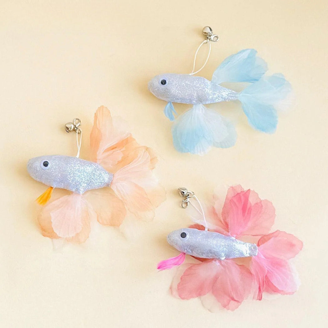 Moo - Feather Fish Bell Cat Wand Refill Toy