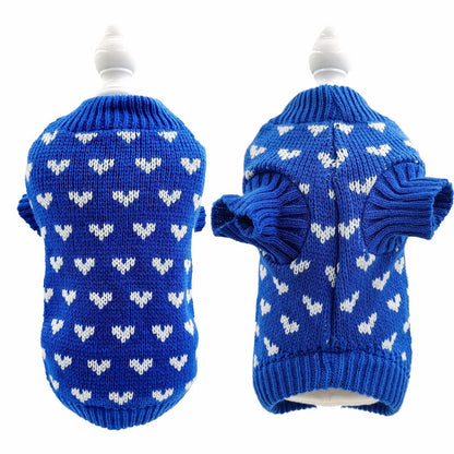 Ozzie - Princess Style Allover Heart Pet Sweater