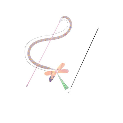 Moo - Glitter Dragonfly Wand Cat Toy
