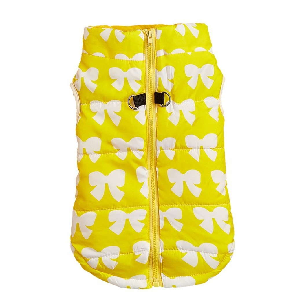 Ozzie - Bow Print Dog Vest With Leash Hole