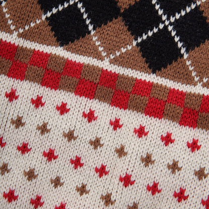 Ozzie - Plaid Pattern British Style Dog Sweater