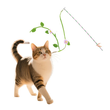 Moo - Flower Vine Wand Cat Toy