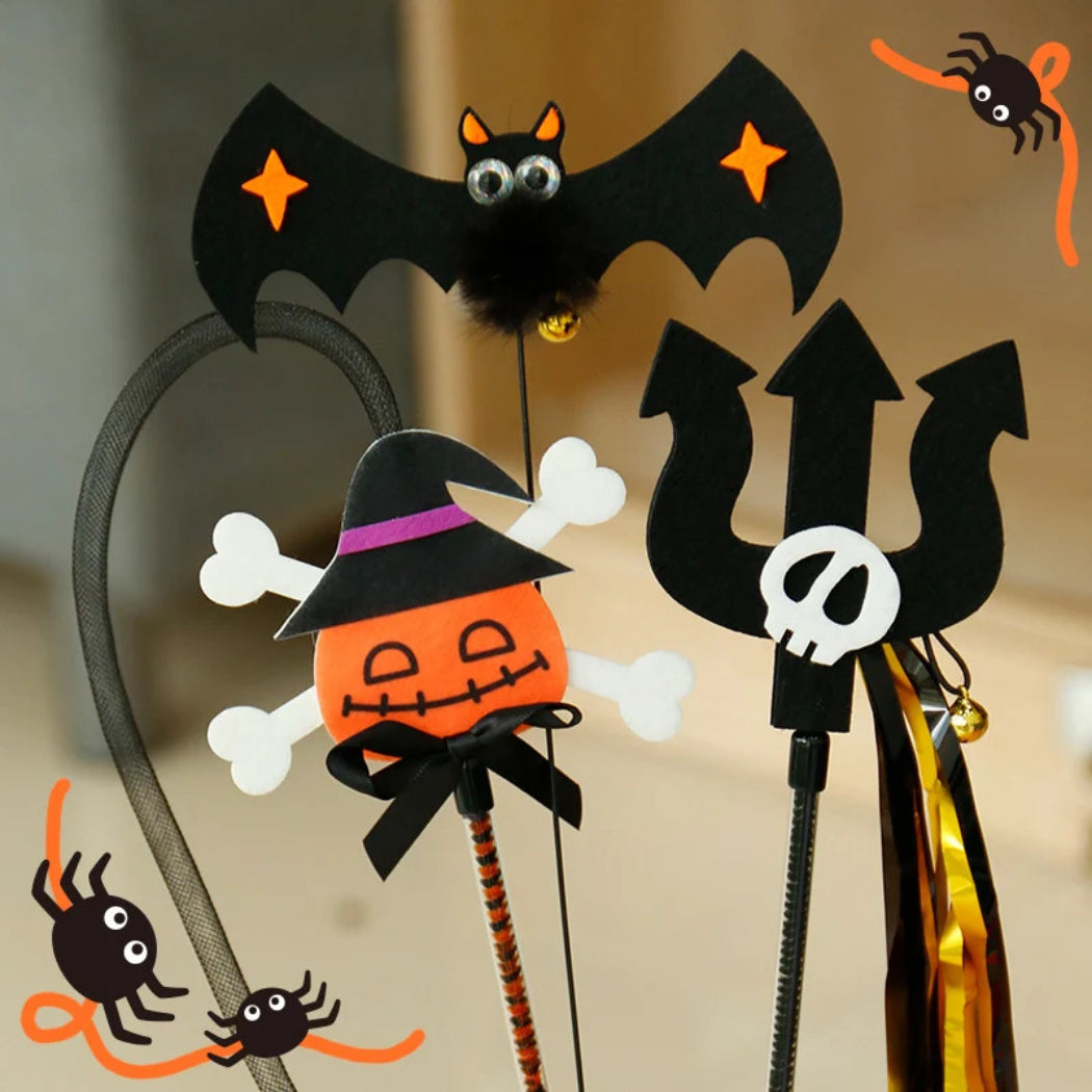 Petkin - Halloween Cat Teaser Wand