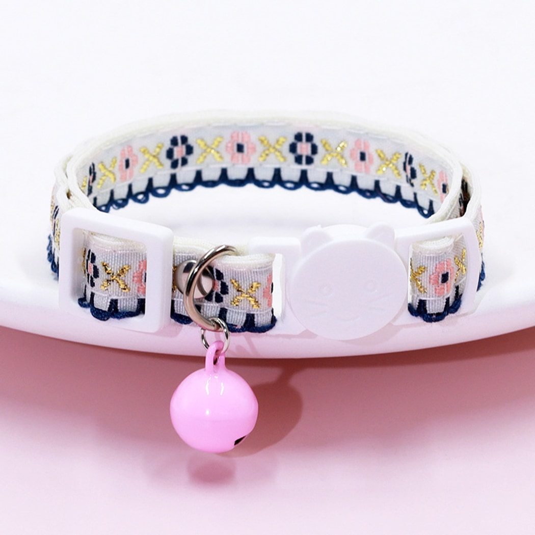 Mokka - Floral and Geometric Patterns Cat Collar