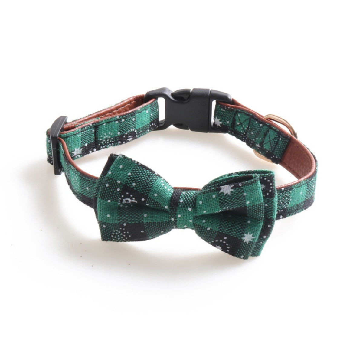 Christmoo - Holiday Plaid Bow Tie Collar