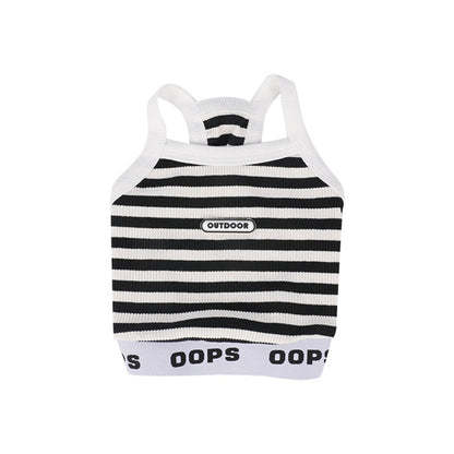Ozzie - Spring Summer Striped Pet Tank Top Vest