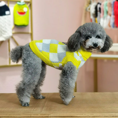 Ozzie - Checker Plaid Everyday Pet Clothing Sweater