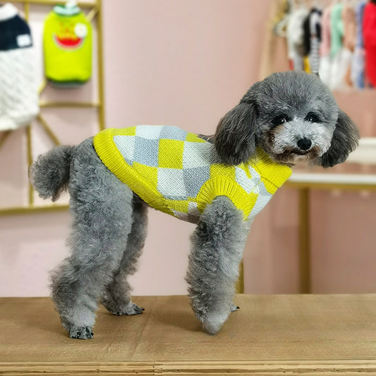 Ozzie - Checker Plaid Everyday Pet Clothing Sweater