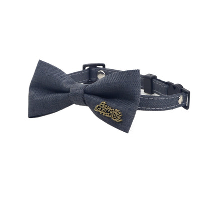 Mokka Classic Bow Breakaway Collar worn on a small dog