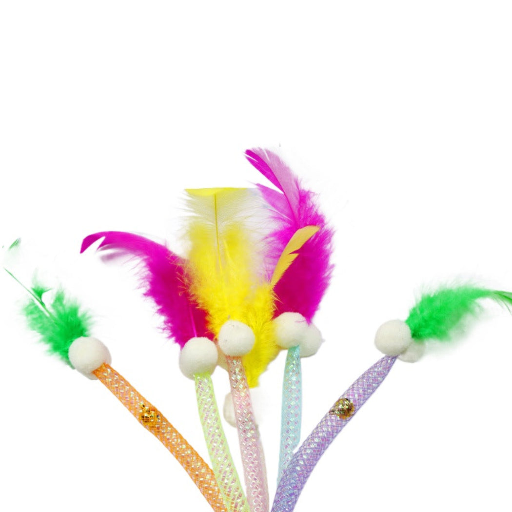 Moo - Soft Feather Wand Cat Toy