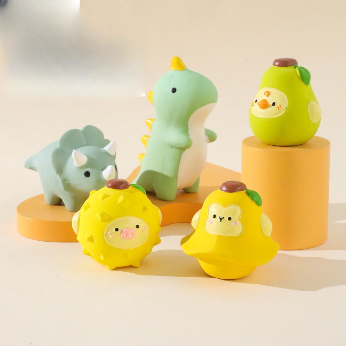Petkin Cute Animal Squeaky Dog Toy in colorful plush design