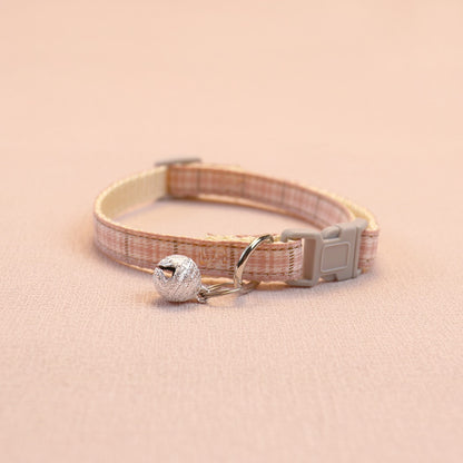 Mokka - Plaid Bell Casual Everyday Cat Collar