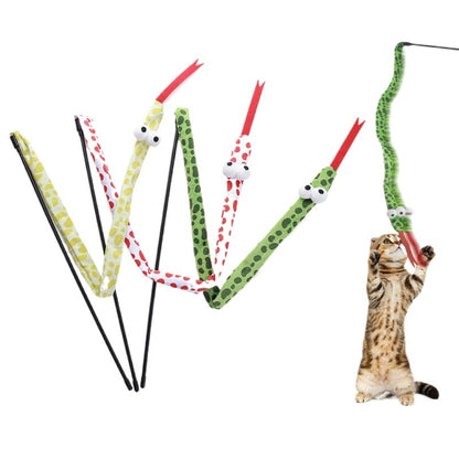 Moo - Big-Eyed Snake Wand Cat Toy
