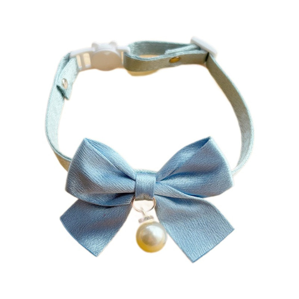 Mokka - Glossy Bow Tie Style Pet Collar