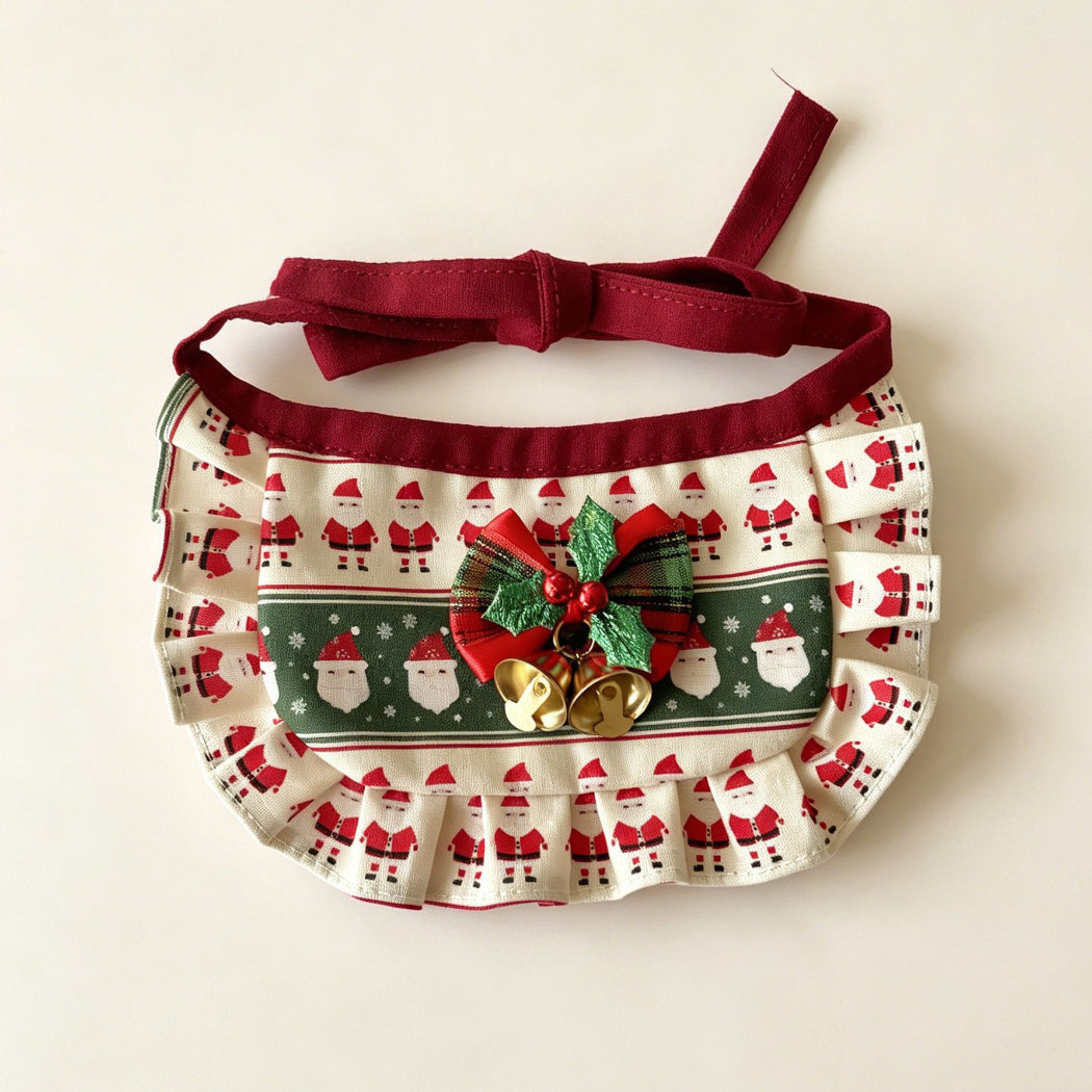 Mokka - Christmas Bow Bib Pet Neckwear