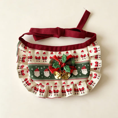 Mokka - Christmas Bow Bib Pet Neckwear