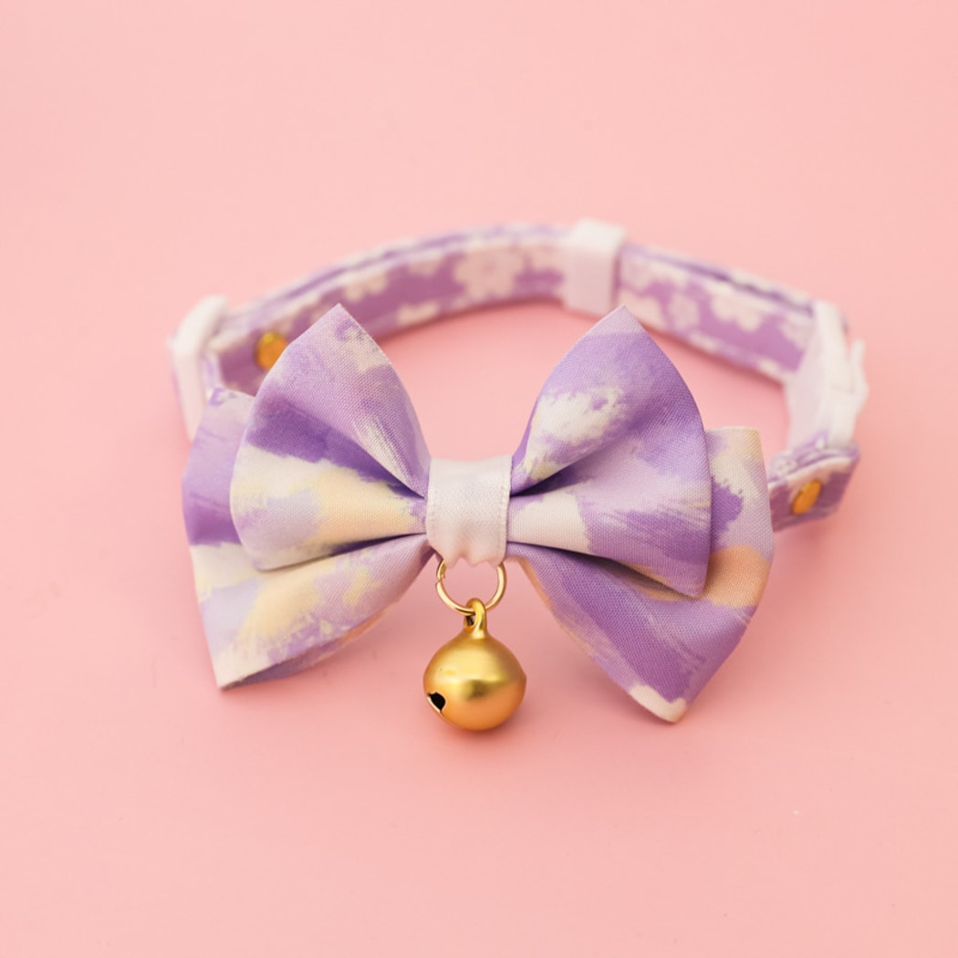 Mokka - Adjustable Bow Tie Bell Pet Cat Collar