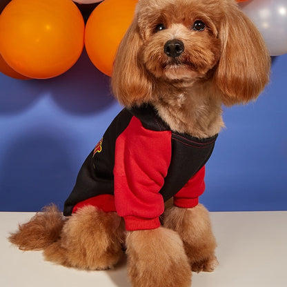 Halloweek - Halloween Devil Letter Print Dog Hoodie