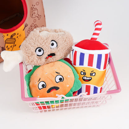 Petkin - Dog Plush Squeaky Treat Hiding Toy Bag