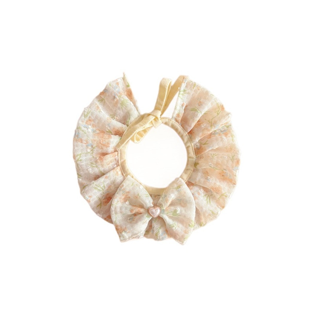 Mokka - Pastel Floral Bow Cat Collar