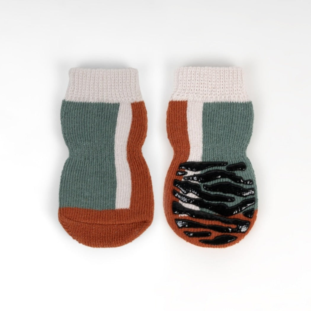 Ozzie – Colorblock Knit Dog Socks (Set of 4)