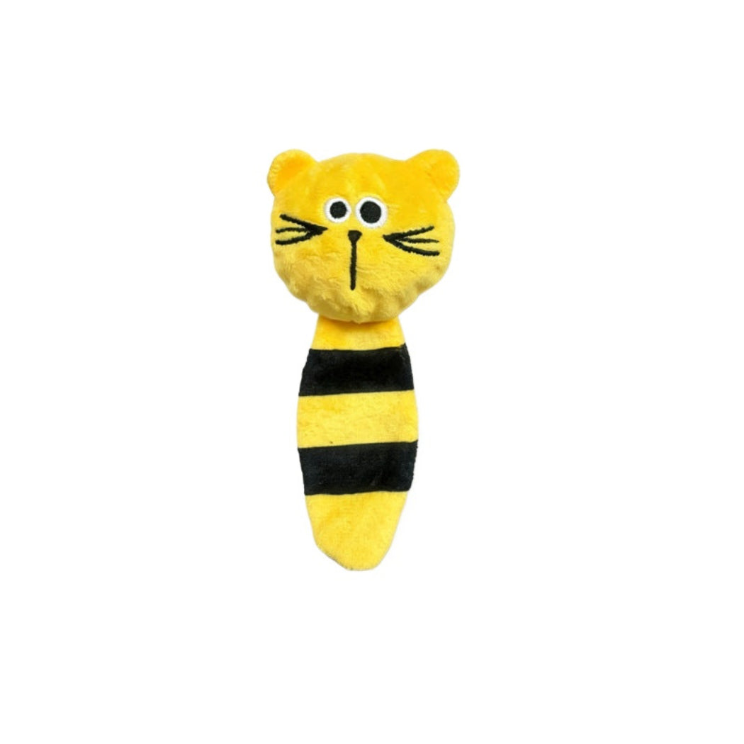 Petkin - Rabbit, Fox & Cat Fuzzy Ball Dog Toy