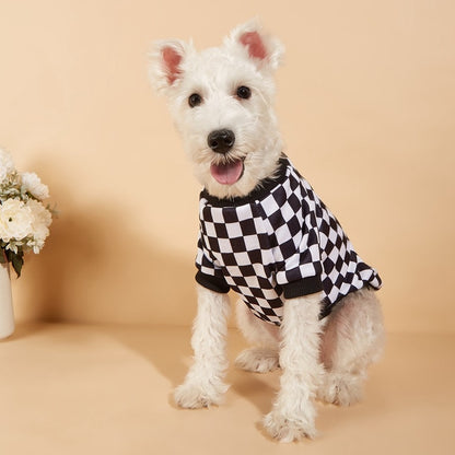 Ozzie - Checkerboard Print Pullover Pet T-Shirt