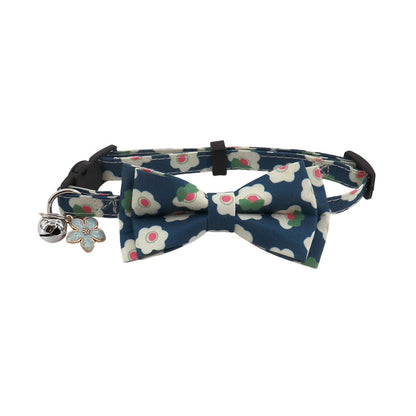Mokka - Romantic Floral Bow Tie Cat Collar