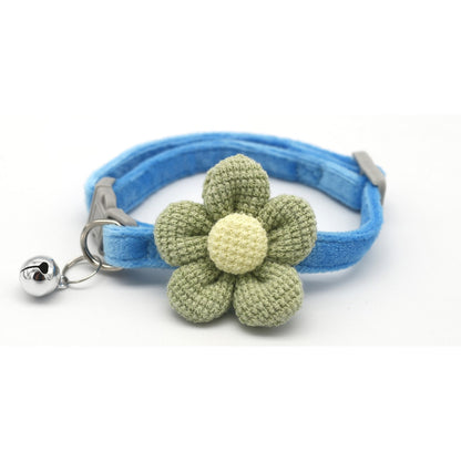 Mokka - Floral Bell Casual Pet Neck Collar for Cats