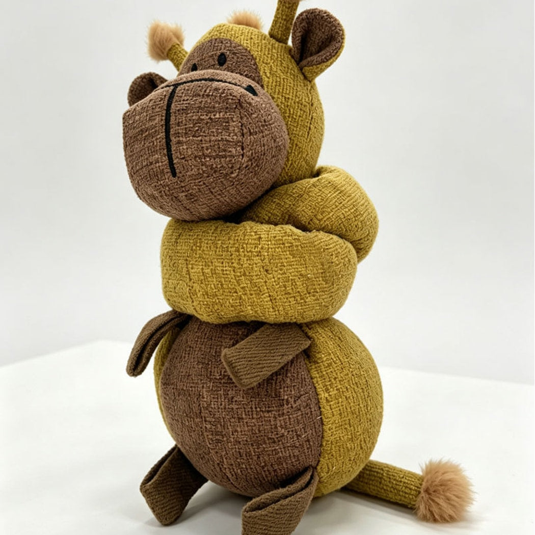 Petkin - Plush Giraffe Interactive Dog Toy