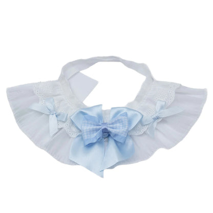 Mokka - Layered Ruffle Bow Cat Collar