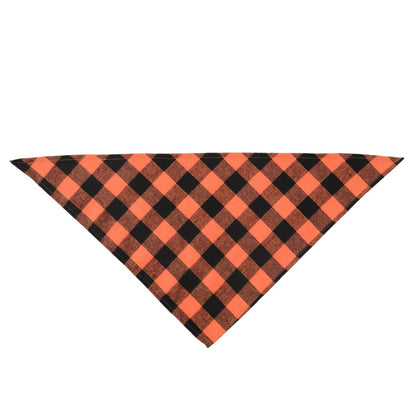 Halloweek - Plaid Halloween Pet Neck Scarf Bandana
