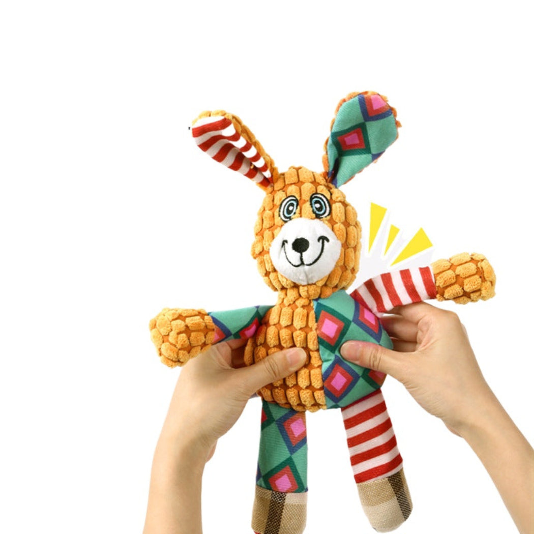 Petkin - Plush Animal Character Dog Toy