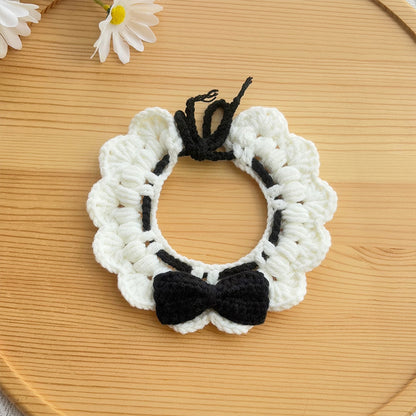 Mokka - Bow Decorative Tie Strap Cat Collar