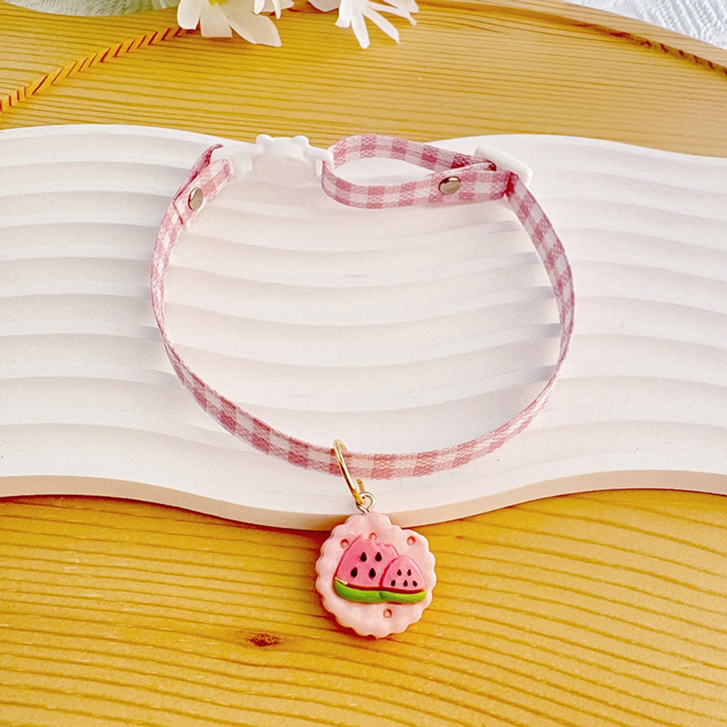 Mokka - Cute Biscuit Charm Safety Buckle Pet Collar