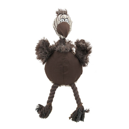 Petkin – Funny Bird Squeaky Rope Toy