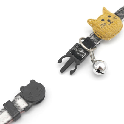 Mokka - Rustic Cartoon Cat Decoration Cat Collar